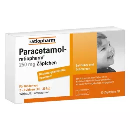 PARACETAMOL-ratiopharm 250 mg fitil, 10 adet