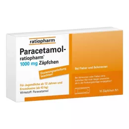 PARACETAMOL-ratiopharm 1.000 mg fitil, 10 adet