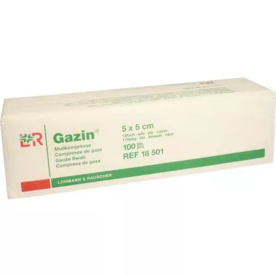 GAZIN Gazlı bez komp. 5x5 cm steril olmayan 12 katlı operasyon, 100 adet
