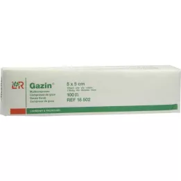 GAZIN Gazlı bez komp. 5x5 cm steril olmayan 16 katlı operasyon, 100 adet