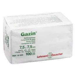 GAZIN Gazlı bez komp. 7,5x7,5 cm steril olmayan 8 yönlü işlem, 100 adet