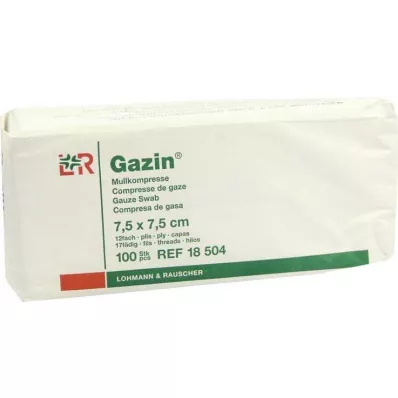 GAZIN Gazlı bez komp. 7,5x7,5 cm steril olmayan 12 katlı operasyon, 100 adet GAZIN Gazlı bez komp. 7,5x7,5 cm steril olmayan 12 katlı operasyon, 100 adet