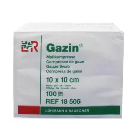 GAZIN Gazlı bez komp. 10x10 cm steril olmayan 8 katlı operasyon, 100 adet