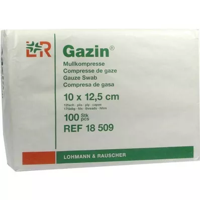 GAZIN Gazlı bez bileşimi 10x12,5 cm steril olmayan 12 kat çalışma, 100 adet GAZIN Gazlı bez bileşimi 10x12,5 cm steril olmayan 12 kat çalışma, 100 adet
