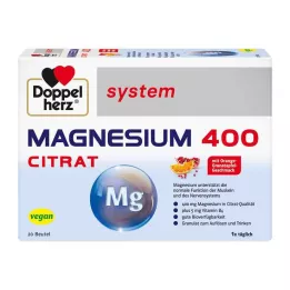 DOPPELHERZ Magnezyum 400 Sitrat sistemi Granüller, 20 adet