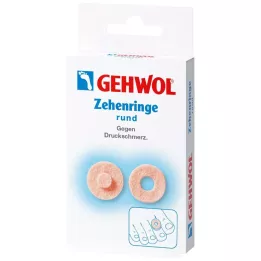 GEHWOL Ayak parmağı halkaları yuvarlak, 9 adet