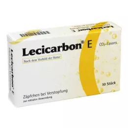 LECICARBON E CO2 Laxans Yetişkin Fitil, 10 adet