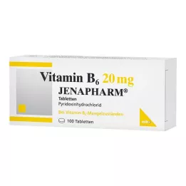 VITAMIN B6 20 mg Jenapharm tabletler, 100 adet