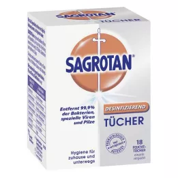 SAGROTAN Dezenfektan mendil, 18 adet