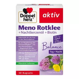 DOPPELHERZ Meno Red Clover+Evening Primrose Oil+Biotin Kapsülleri, 30 adet
