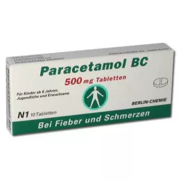 PARACETAMOL BC 500 mg tabletler, 10 adet