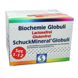 BIOCHEMIE Globuli Set 1-12 laktozsuz, 12X7,5 g