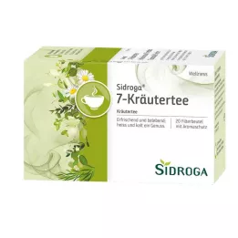 SIDROGA Wellness 7-Bitkisel Çay Filtre Poşeti, 20X2,0 gr