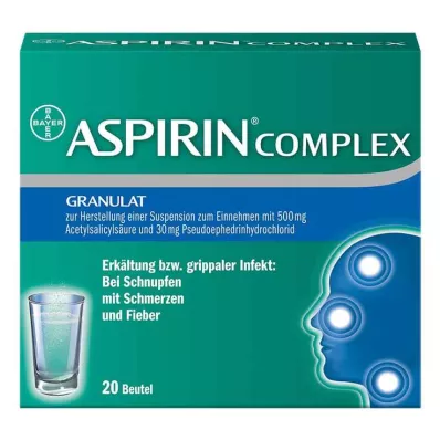 ASPIRIN COMPLEX Btl.m.Gran.z.Herst.e.Susp.z.Einn., 20 adet ASPIRIN COMPLEX Btl.m.Gran.z.Herst.e.Susp.z.Einn., 20 adet