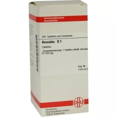 AESCULUS D 1 tablet, 200 adet