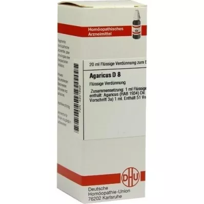 AGARICUS D 8 Seyreltme, 20 ml AGARICUS D 8 Seyreltme, 20 ml