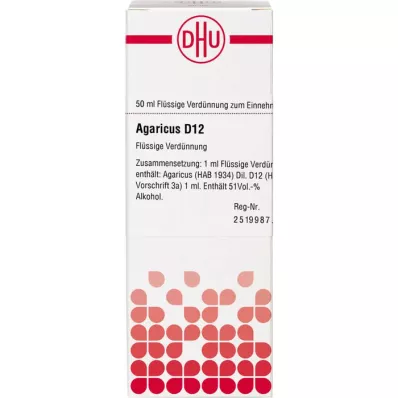 AGARICUS D 12 Seyreltme, 50 ml AGARICUS D 12 Seyreltme, 50 ml