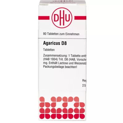 AGARICUS D 8 tablet, 80 adet