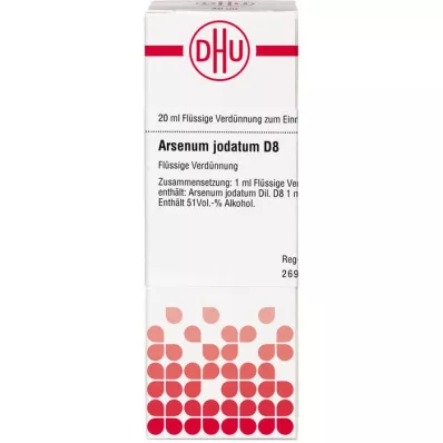 ARSENUM JODATUM D 8 Seyreltme, 20 ml ARSENUM JODATUM D 8 Seyreltme, 20 ml
