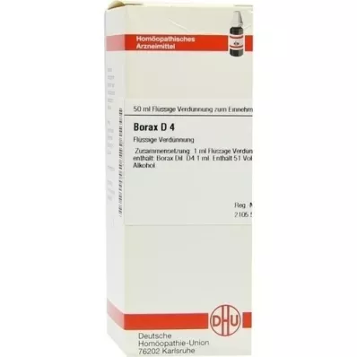 BORAX D 4 seyreltme, 50 ml BORAX D 4 seyreltme, 50 ml