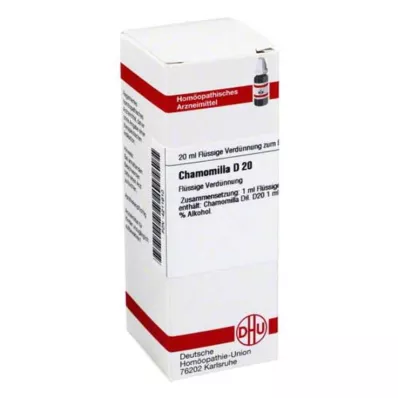 CHAMOMILLA D 20 Seyreltme, 20 ml CHAMOMILLA D 20 Seyreltme, 20 ml