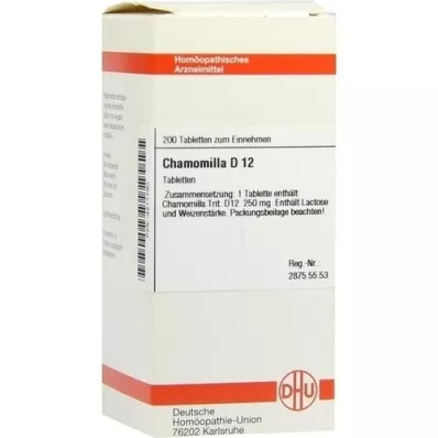 CHAMOMILLA D 12 tablet, 200 adet CHAMOMILLA D 12 tablet, 200 adet