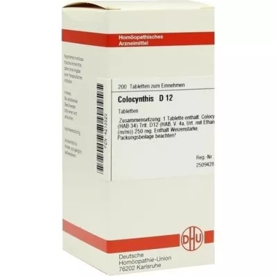 COLOCYNTHIS D 12 tablet, 200 adet COLOCYNTHIS D 12 tablet, 200 adet