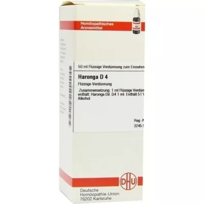 HARONGA D 4 seyreltme, 50 ml HARONGA D 4 seyreltme, 50 ml
