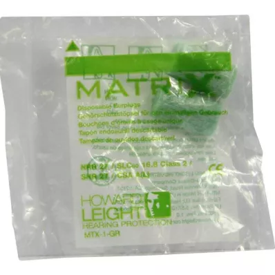HOWARD Leight Matrix yeşil kulak tıkacı, 2 adet HOWARD Leight Matrix yeşil kulak tıkacı, 2 adet