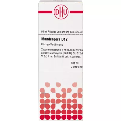 MANDRAGORA D 12 Seyreltme, 50 ml