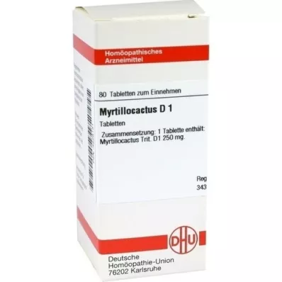 MYRTILLOCACTUS D 1 tablet, 80 adet