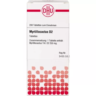 MYRTILLOCACTUS D 2 tablet, 200 adet MYRTILLOCACTUS D 2 tablet, 200 adet