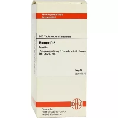 RUMEX D 6 tablet, 200 adet