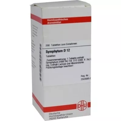 SYMPHYTUM D 12 tablet, 200 adet