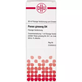PANAX GINSENG D 4 seyreltme, 50 ml