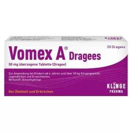 VOMEX A Drajeler 50 mg kaplı tabletler, 20 adet