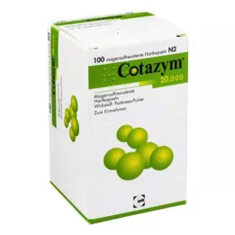 COTAZYM 20.000 pelet mide dayanıklı kapsül, 100 adet