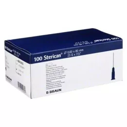STERICAN Kanüller 23 Gx3 1/5 0,6x80 mm, 100 adet