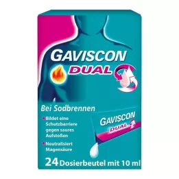 GAVISCON Çift 500mg/213mg/325mg süspansiyonlar.im torba, 24x10 ml