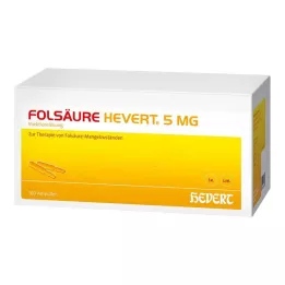 FOLSÄURE HEVERT 5 mg ampuller, 100 adet