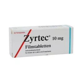 ZYRTEC Film kaplı tabletler, 50 adet