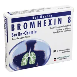 BROMHEXIN 8 Berlin Chemie kaplamalı tablet, 50 adet