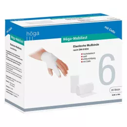 HÖGA-MUBILAST Sabitleme bandajı 6 cmx4 m selofanlı, 1 adet