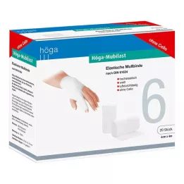 HÖGA-MUBILAST Bandajın sabitlenmesi 6 cmx4 M O.Cellophan, 20 ST