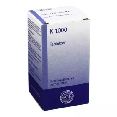 K 1000 tablet, 100 adet