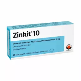 ZINKIT 10 kaplamalı tablet, 20 adet