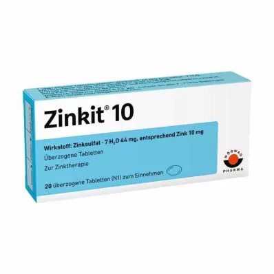 ZINKIT 10 kaplamalı tablet, 20 adet ZINKIT 10 kaplamalı tablet, 20 adet