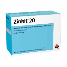 ZINKIT 20 kaplamalı tablet, 100 adet