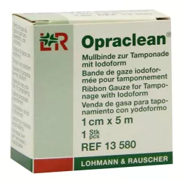OPRACLEAN İyodoformlu tampon için gazlı bez bandajı 1 cm x 5 m, 1 adet