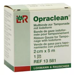 OPRACLEAN İyodoformlu tampon için gazlı bez bandajı 2 cm x 5 m, 1 adet